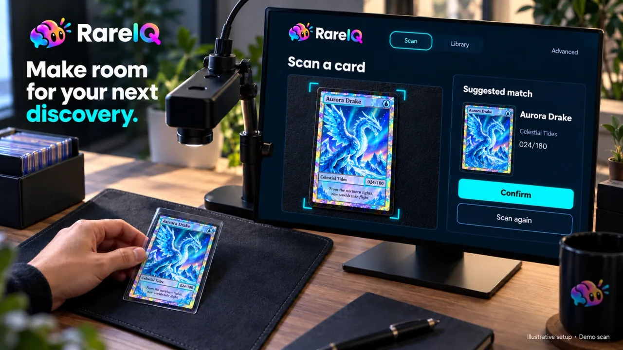 RareIQ supplied product concept: camera scanning setup