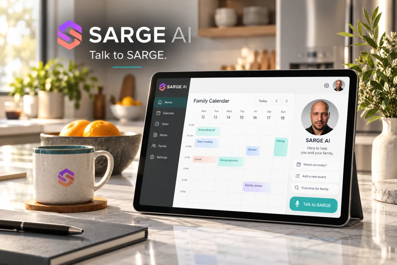 AI-generated SARGE home workspace concept